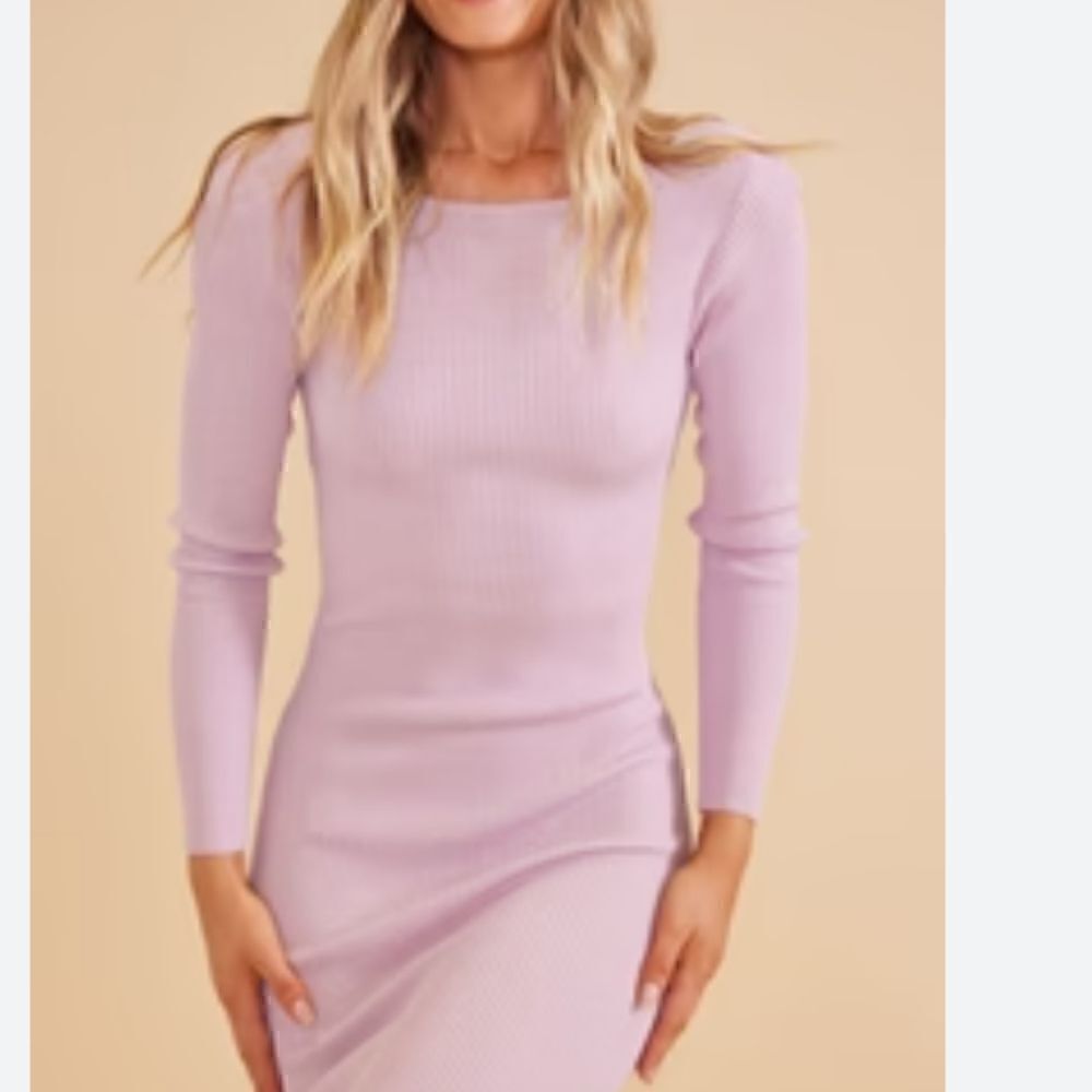 NWOT XL F21 lavender knit dress